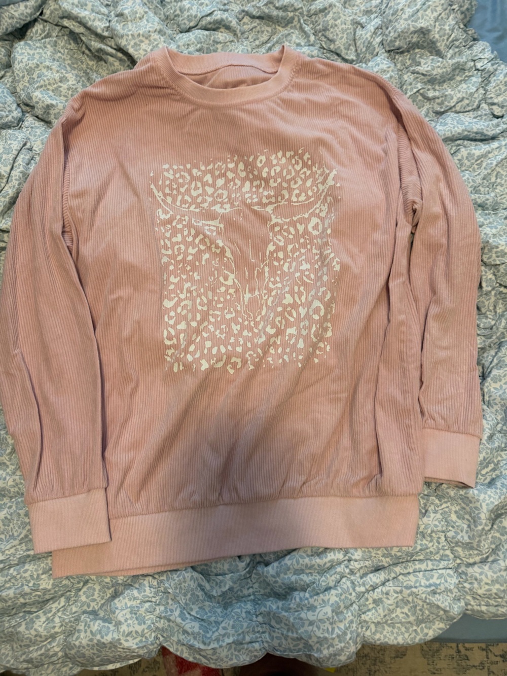 SHEIN Blush Pink Ribbed Top